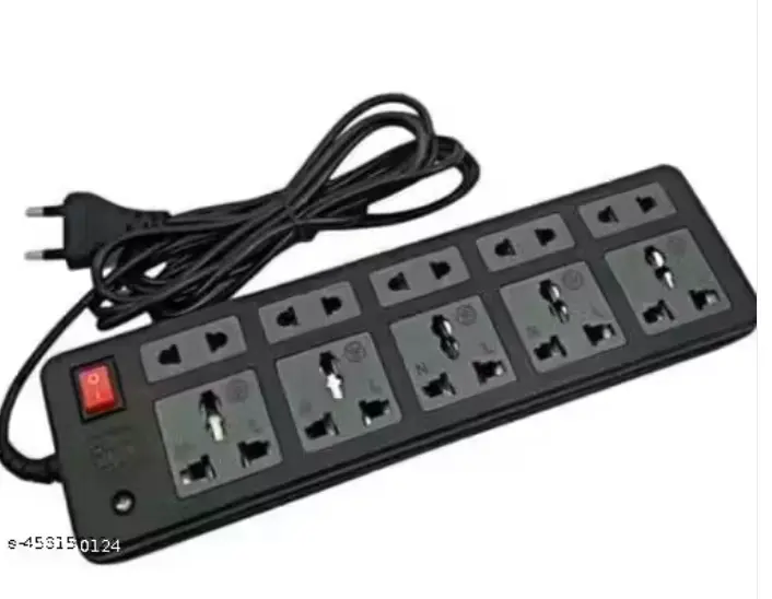 Name : Electric Board Extension Cord Power Strip Multi-Plug 10 Socket Extension Board | Extension board | Electric Cord | 10 Socket Extension Board |  Ampere :