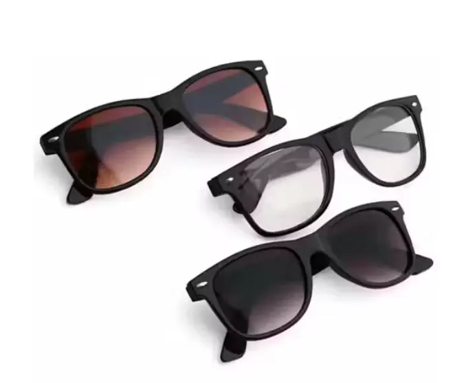 Men Black Plastic sunglasses , UV Protected Thug Life Sunglasses (Pack of 3)