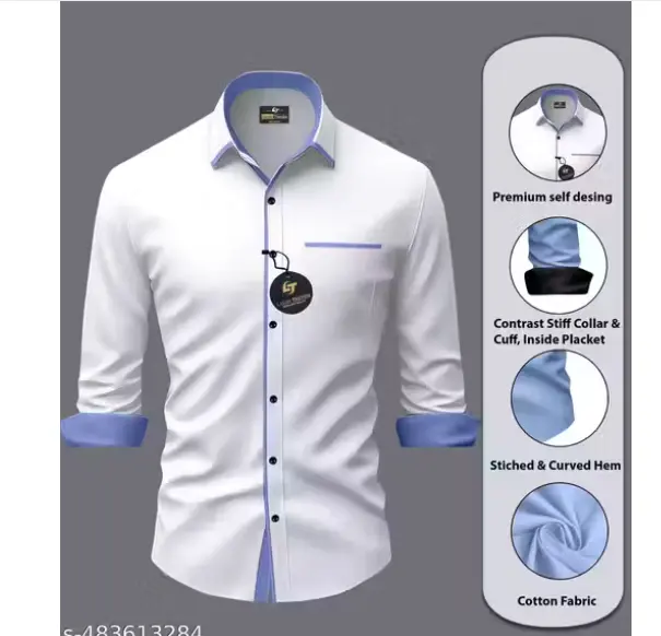 Men Regular Fit Solid Men Shirt