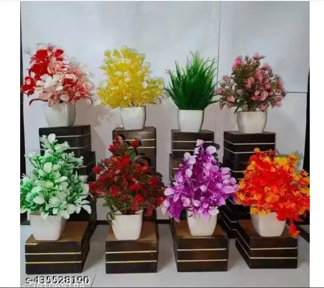 set of 8 great and attractive look artificial plant for home office decoraition