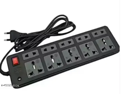 Name : Electric Board Extension Cord Power Strip Multi-Plug 10 Socket Extension Board | Extension board | Electric Cord | 10 Socket Extension Board |  Ampere :