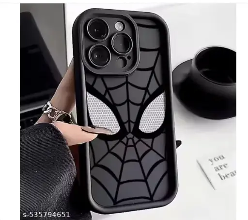 iPhone 16 Pro | Spidey Face Mask | Soft Silicone Black iphone 16 pro case iphone 16 pro cases iphone 16 pro covers iphone 16 pro cover iphone 16 pro back case iphone 16 pro back cover iphone 16 pr